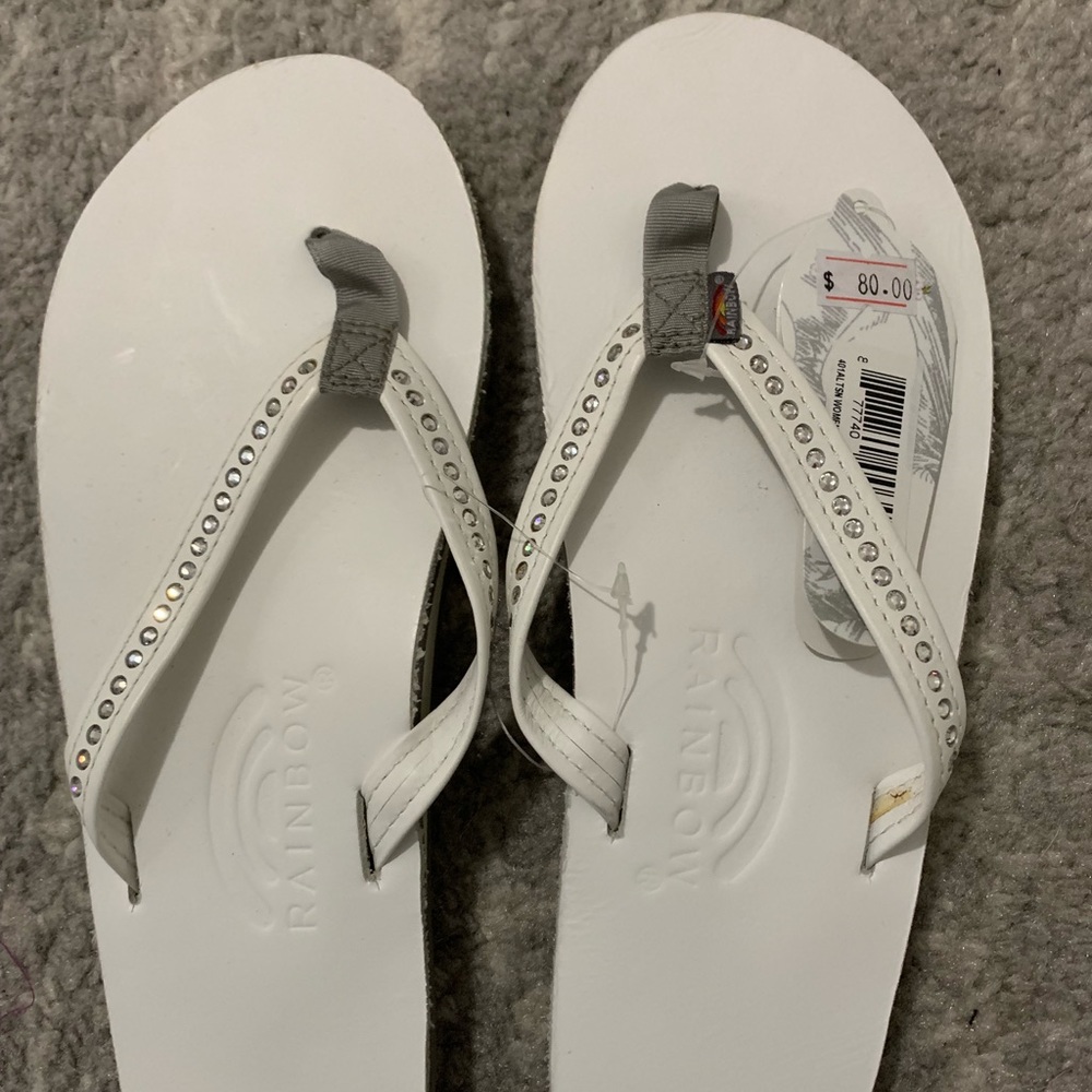 Rainbow Flip Flops